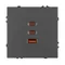 Минифото #4 товара ARL NOBE USB Розетка тип А+С+С софт-тач серый базальт SCT-MUACC-SFPL-FC-GR (65W, QC3) (Arlight, -)