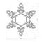 Минифото #3 товара Фигура ARD-SNOWFLAKE-M2-940x940-576LED Blue (230V, 32W) (Ardecoled, IP65)