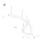 Минифото #3 товара Светильник SP-LINE-HANG ARC-S3535-D800-65W Warm3000 (WHITE, 230V) (Arlight, Металл)