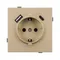 Минифото #2 товара Механизм розетки с USB зарядкой SCT-TENDO-MUAC-SFPL-GD (230V, 16A) (Arlight, Матовый песочный)