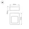 Минифото #4 товара Светильник LGD-Wall-Frame-2G-5W Warm White (Arlight, IP54 Металл, 1 год)