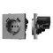 Минифото #1 товара Механизм розетки с USB зарядкой SCT-TENDO-MUAA-PL-GR (230V, 16A) (Arlight, Графитовый)
