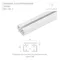 Минифото #2 товара Профиль электрокарниза CNT-CR-J-2m (Arlight, Алюминий)