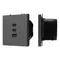 Минифото #1 товара ARL NOBE USB Розетка тип А+С+С софт-тач серый базальт SCT-MUACC-SFPL-FC-GR (65W, QC3) (Arlight, -)