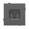 Минифото #3 товара Механизм компьютерной розетки двойной SCT-TENDO-MPC2-SFPL-GR (RJ-45, CAT6) (Arlight, Матовый графитовый)