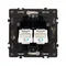 Минифото #2 товара Механизм сдвоенной телефонной розетки SCT-NOBE-MTL2-SFPL-GD (RJ-11, 4C) (Arlight, Золотой песок)