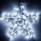 Минифото #1 товара Фигура светодиодная ARD-STAR-M4-200x220-36LED White (230V, 2.5W) (Ardecoled, IP65, 1 год)