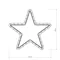 Минифото #6 товара Фигура cветодиодная ARD-STAR-M1-295x275-36LED Warm (230V, 2.5W) (Ardecoled, IP65, 1 год)
