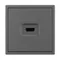 Минифото #4 товара Механизм HDMI розетки SCT-NOBE-MHD1-SFPL-GR (Arlight, Серый базальт)