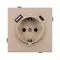 Минифото #2 товара Механизм розетки с USB зарядкой SCT-TENDO-MUAC-PL-GD (230V, 16A) (Arlight, Песочный)