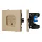 Минифото #1 товара Механизм компьютерной розетки двойной SCT-TENDO-MPC2-SFPL-GD (RJ-45, CAT6) (Arlight, Матовый песочный)