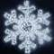 Минифото #1 товара Фигура светодиодная ARD-SNOWFLAKE-M11-1250x1200-604LED White (230V, 36.5W) (Ardecoled, IP65, 1 год)
