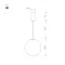 Минифото #6 товара Светильник SP-SILKA-HANG-R300-7W Warm2700 (WH, 330 deg, 230V) (Arlight, IP20 Натуральный шелк, 3 года)