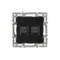 Минифото #2 товара Механизм компьютерной розетки двойной SCT-MPC2-PL-BK (RJ-45, CAT6) (Arlight, -)