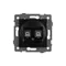 Минифото #2 товара Механизм компьютерной розетки двойной SCT-MPC2-PL-BK-V (RJ-45, CAT6) (Arlight, -)