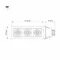 Минифото #7 товара Светильник CL-KARDAN-S260x102-3x9W Warm (WH, 38 deg) (Arlight, IP20 Металл, 3 года)