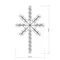 Минифото #6 товара Фигура cветодиодная ARD-STAR-M2-380x250-36LED Warm (230V, 2.5W) (Ardecoled, IP65, 1 год)