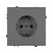 Минифото #4 товара Механизм электрической розетки SCT-NOBE-MEU1-SFPL-GR (230V, 16A) (Arlight, Серый базальт)