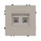 Минифото #2 товара Механизм сдвоенной компьютерной розетки SCT-NOBE-MPC2-SFPL-CA (RJ-45, CAT6) (Arlight, Кашемир)
