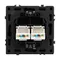 Минифото #3 товара Механизм сдвоенной компьютерной розетки SCT-NOBE-MPC2-SFPL-GR (RJ-45, CAT6) (Arlight, Серый базальт)