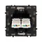 Минифото #4 товара Механизм сдвоенной компьютерной розетки SCT-NOBE-MPC2-SFPL-WH (RJ-45, CAT6) (Arlight, Белый кварц)