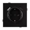 Минифото #3 товара Механизм розетки с USB зарядкой SCT-TENDO-MUAC-PL-BK (230V, 16A) (Arlight, Черный)