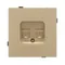Минифото #2 товара Механизм компьютерной розетки двойной SCT-TENDO-MPC2-SFPL-GD (RJ-45, CAT6) (Arlight, Матовый песочный)