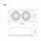 Минифото #8 товара Светильник CL-KARDAN-S375x190-2x25W White6000 (WH-BK, 30 deg) (Arlight, IP20 Металл, 3 года)