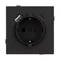 Минифото #2 товара Механизм розетки с USB зарядкой SCT-TENDO-MUAC-SFPL-BK (230V, 16A) (Arlight, Матовый черный)