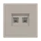 Минифото #4 товара Механизм сдвоенной компьютерной розетки SCT-NOBE-MPC2-SFPL-CA (RJ-45, CAT6) (Arlight, Кашемир)