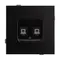 Минифото #3 товара Механизм компьютерной розетки двойной SCT-TENDO-MPC2-PL-BK (RJ-45, CAT6) (Arlight, Черный)