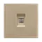 Минифото #3 товара ARL NOBE Розетка компьютерная софт-тач золотой песок SCT-MPC1-SFPL-GD (RJ-45, CAT6) (Arlight, -)